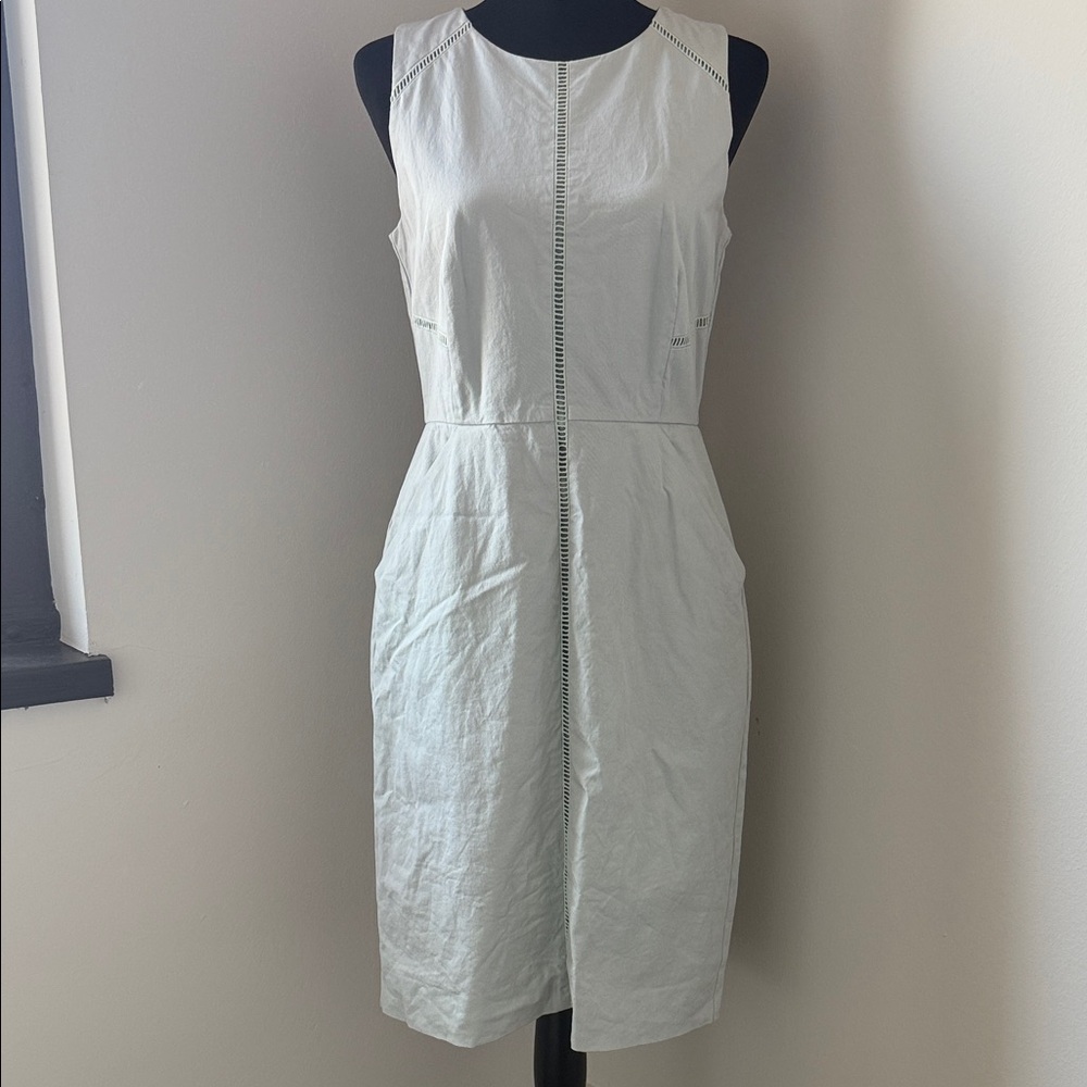 J. Crew White Midi Dress